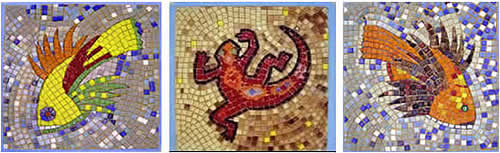 mosaics with animal designs