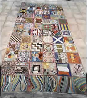 giant mosaic carpet